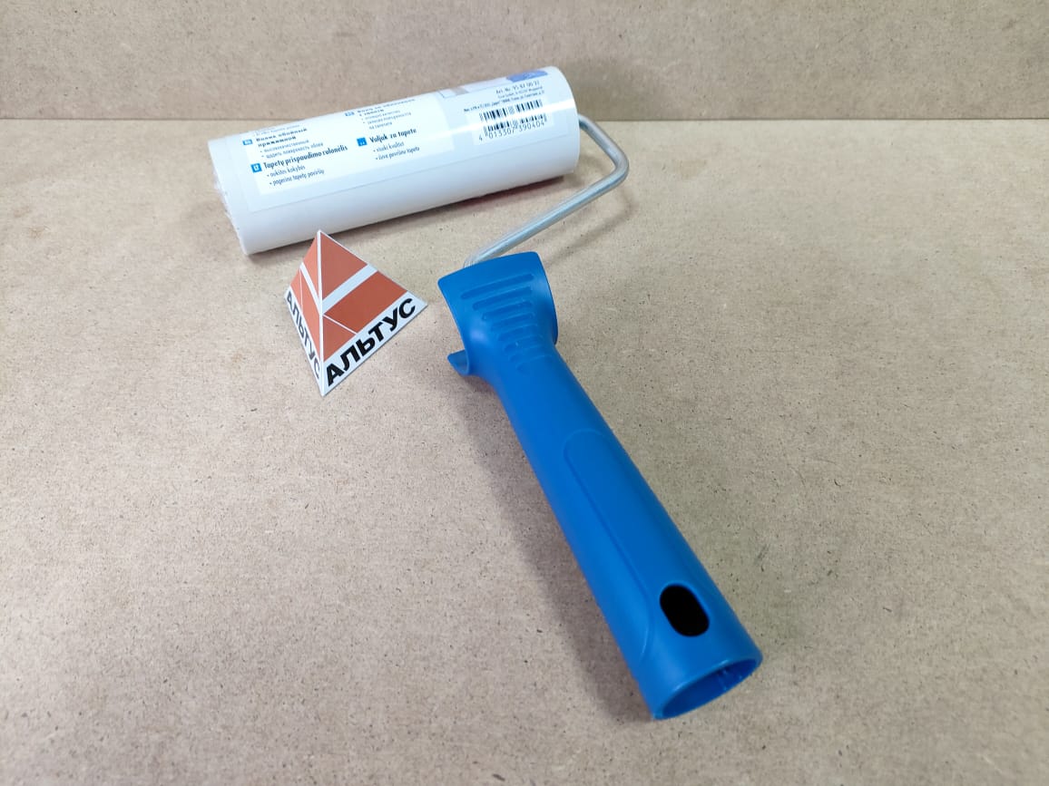 Валик (ролик) для прикатки обоев 15 см, полиуретан, D 45 мм, ручка 6 мм Color Expert (95870027)