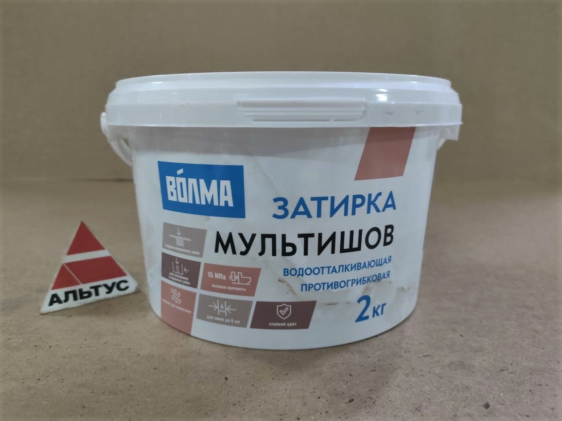 Затирка Мультишов серый, 2кг ВЛГ								