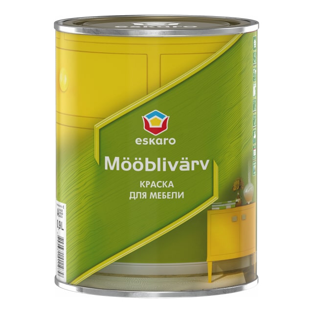 Краска для мебели "Eskaro Mooblivarv" 0,9л