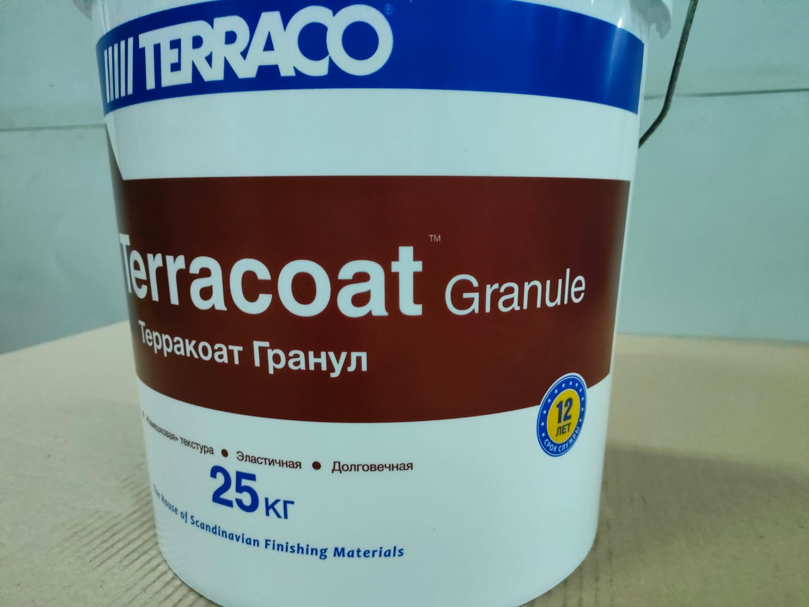 Фасадная декоративная штукатурка с текстурой "Шуба" акрил Terracoat Granule (1 мм) Acrylic 25 кг								
