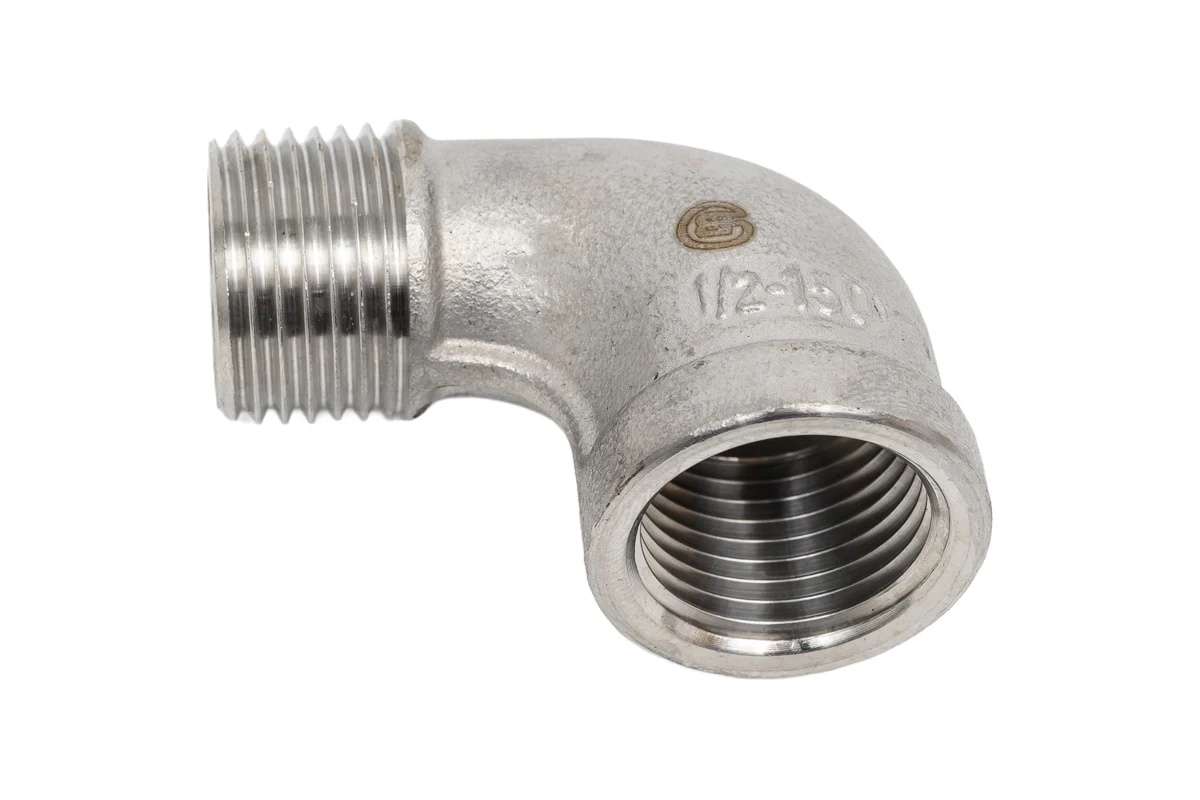Угольник 1/2 ВР/НР, Ду15, нерж., 129-1971								