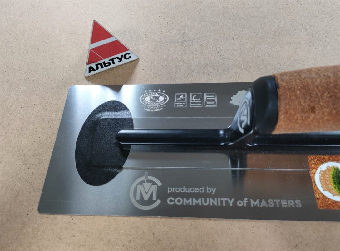 Кельма Ultra Flex Limited Edition металл., полотно 4мм, ручка пробка, 120х356мм OLEJNIK (1274356-MK)								
