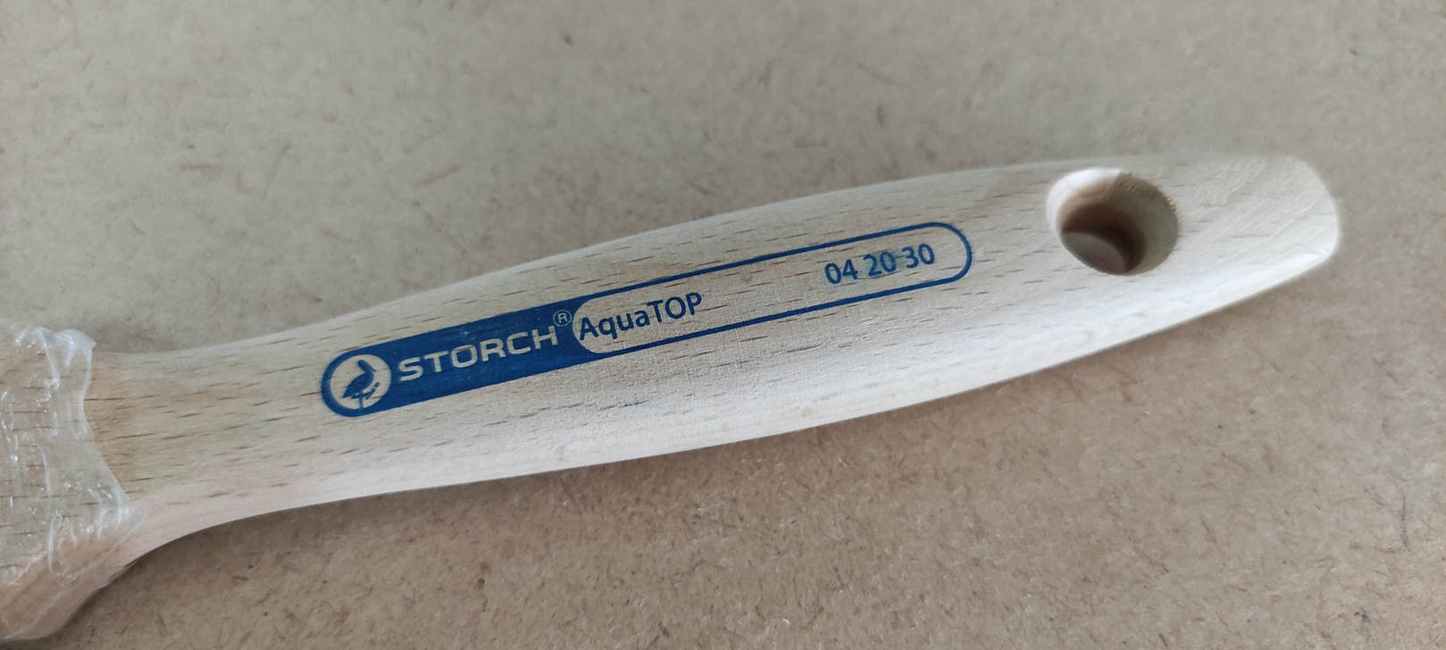 Кисть флейцевая AquaTop, 30 мм, размер 9, синтетическая щетина STORCH (042030)