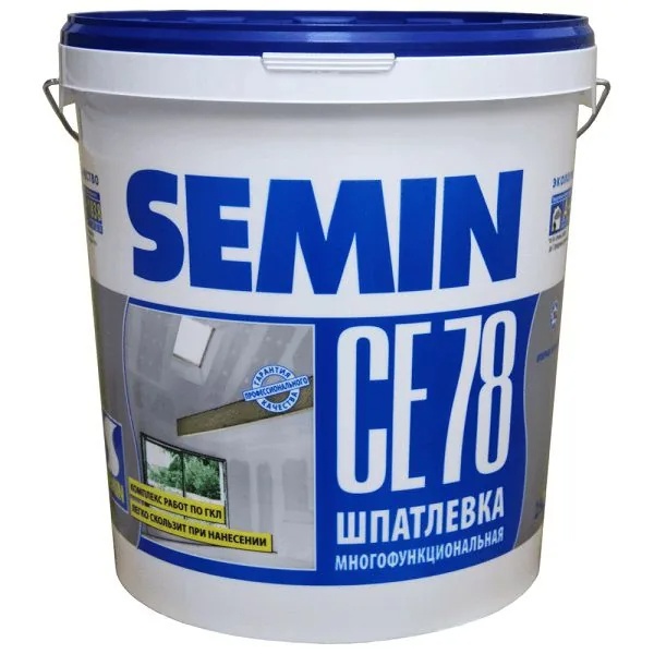 Шпатлевка универсальная полимер. CE 78 (universal, blue cover) синяя крышка 20 кг								