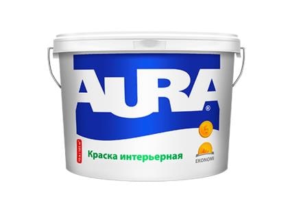 Глубокоматовая краска для стен и потолков AURA  EKONOMI интерьерная 10л СТОК								