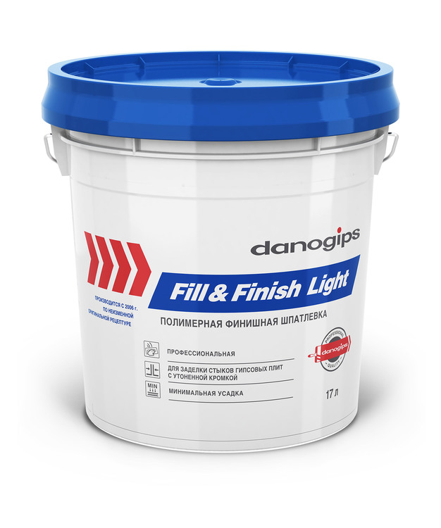 Шпатлевка готовая финишная DANOGIPS (Даногипс) Fill&Finish Light 18,5 кг								