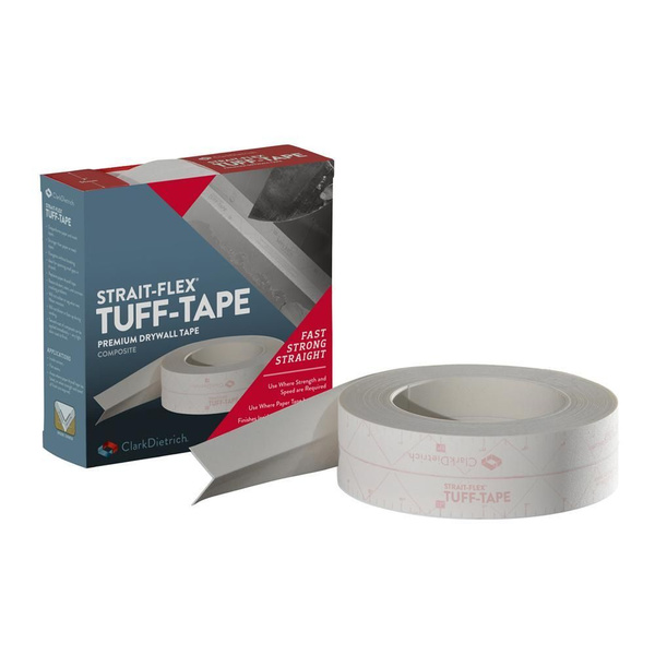 Лента TUFF TAPE для соединения швов ГКЛ, 57мм х 10м толщина 0,41мм STRAIT-FLEX (TT-10)								