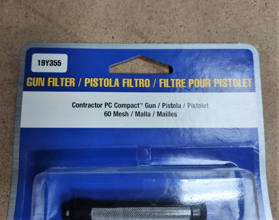 Фильтр тонкой очистки 60 Mesh Graco (короткий) для пистолета Contractor PC Compact								