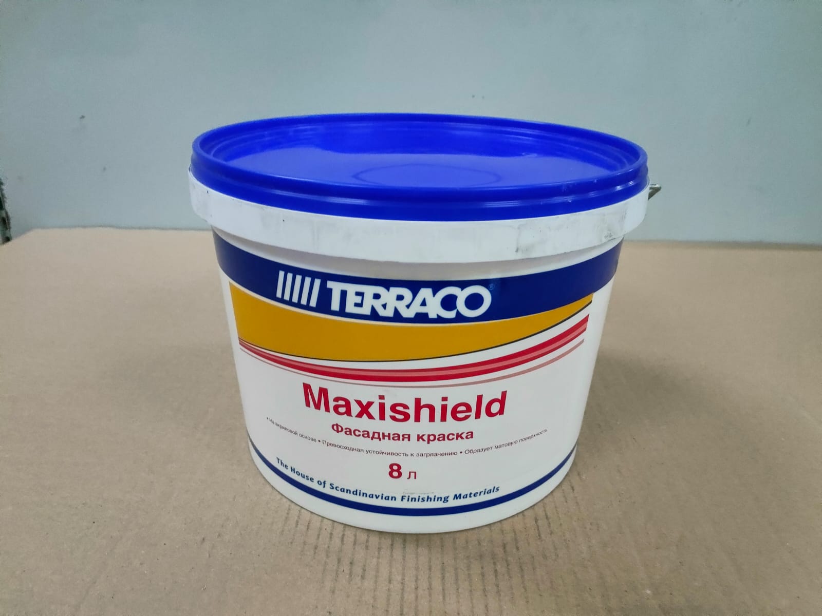 Матовая акриловая краска для фасадных и внутренних работ Maxishield Medium 8л (48)								
