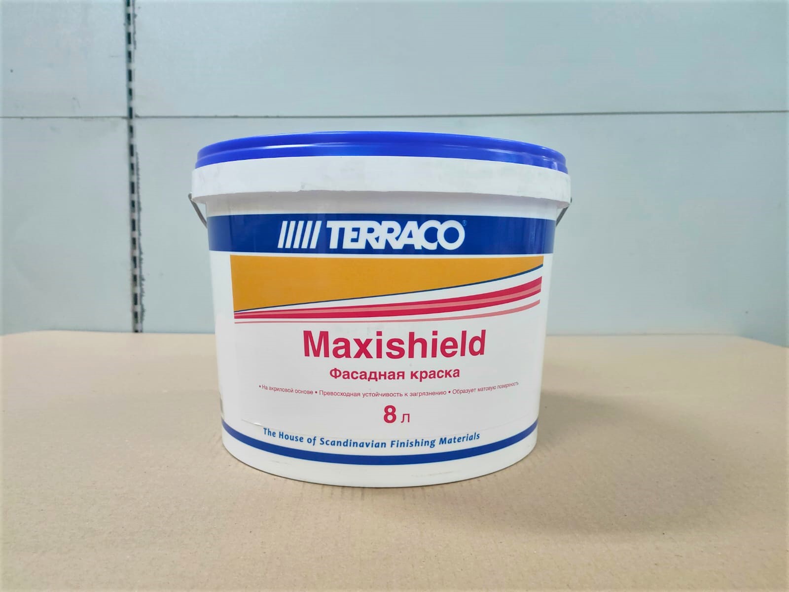 Матовая акриловая краска для фасадных и внутренних работ Maxishield Clear 8л (48)								